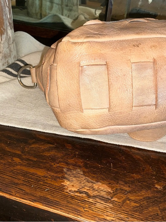 Bed Stu Orchid Leather Satchel Handbag Crossbody Bag Taupe Driftwood MSRP $280 - Picture 9 of 13